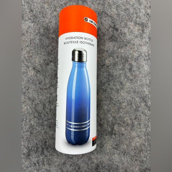 Le Creuset | Hydration Bottle | BLUE | 17oz 18/8 Stainless Steel | NIB - Picture 2 of 5